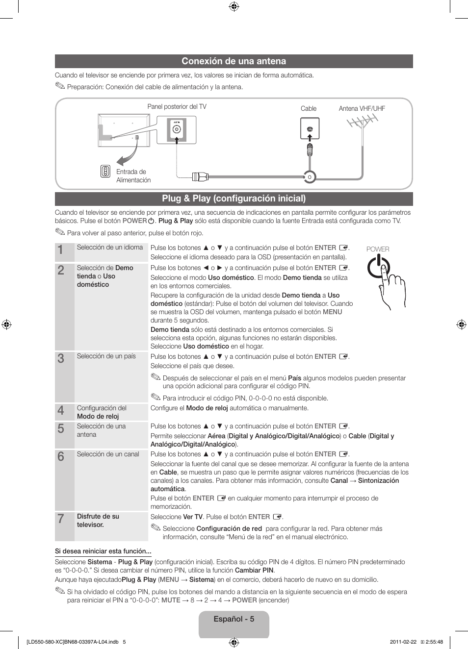 Samsung LE40D550K1W User Manual | Page 37 / 65