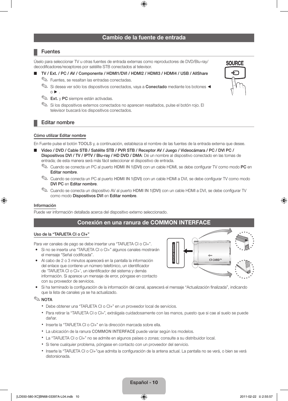 Samsung LE40D550K1W User Manual | Page 42 / 65