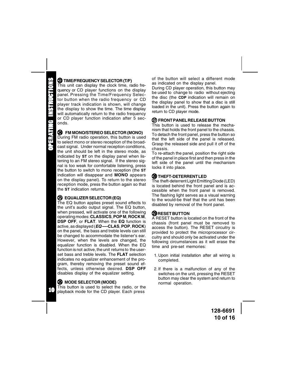 Audiovox ACD-27 User Manual | Page 10 / 16