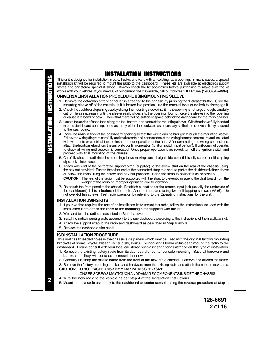 Audiovox ACD-27 User Manual | Page 2 / 16