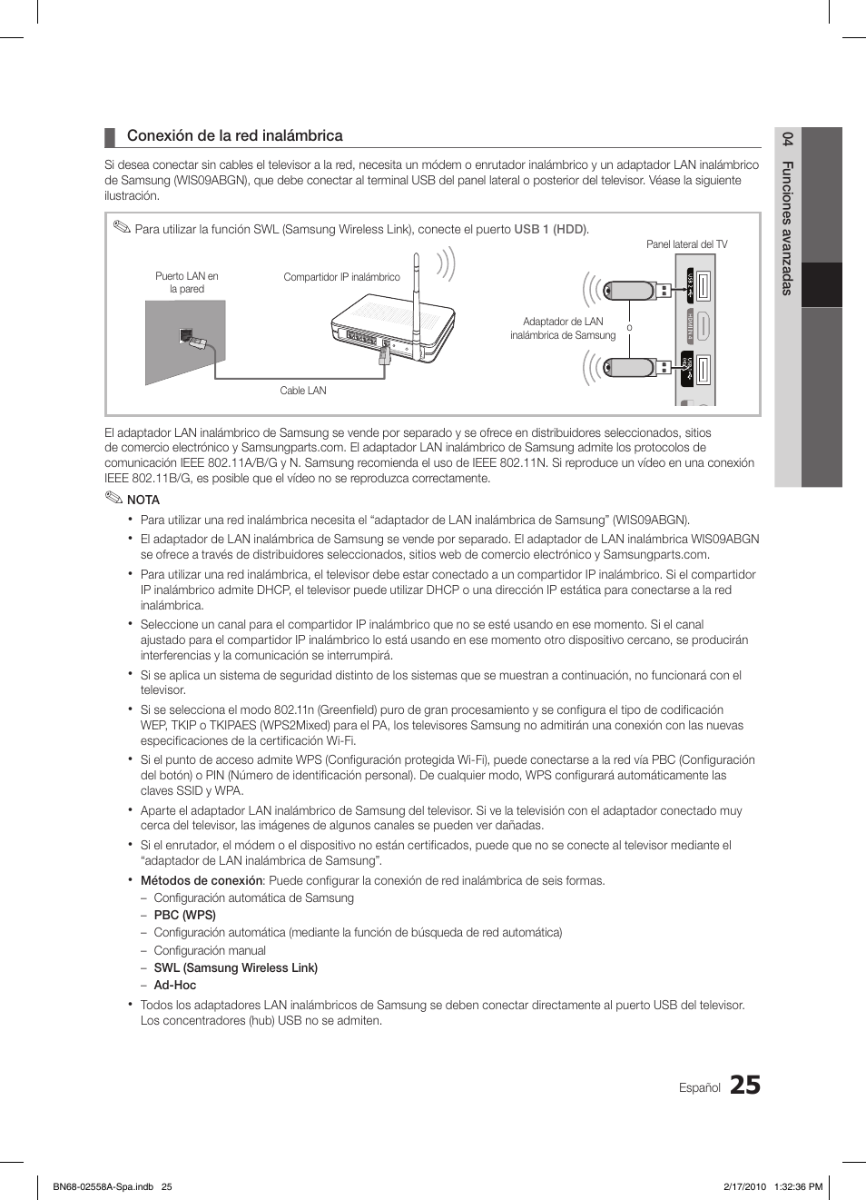 Samsung LE32C652L2W User Manual | Page 133 / 326