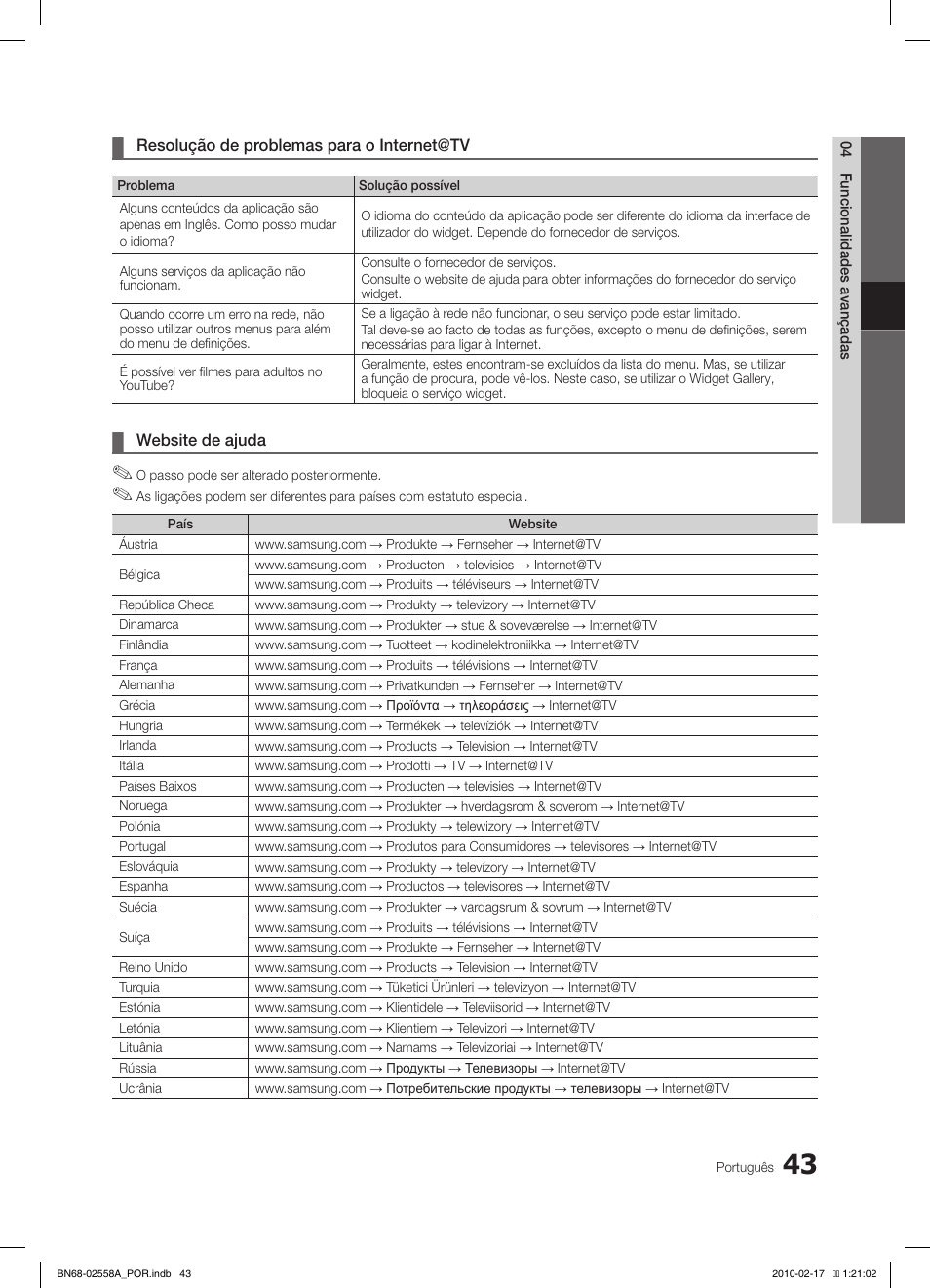 Samsung LE32C652L2W User Manual | Page 205 / 326