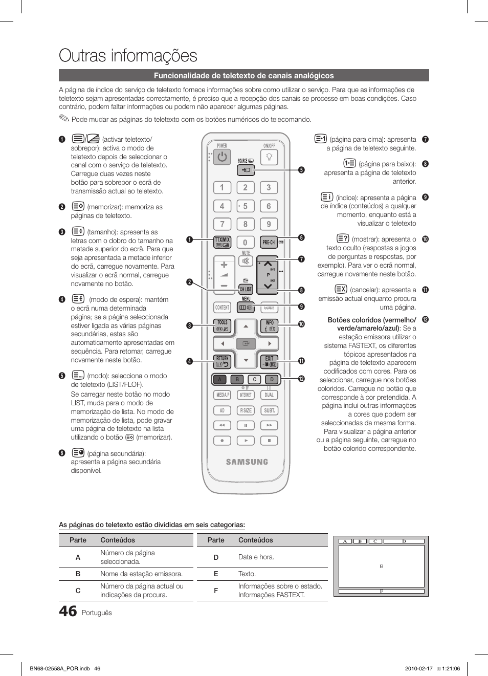 Outras informações | Samsung LE32C652L2W User Manual | Page 208 / 326