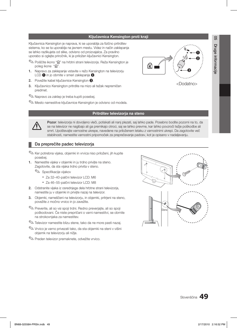 Samsung LE32C652L2W User Manual | Page 265 / 326
