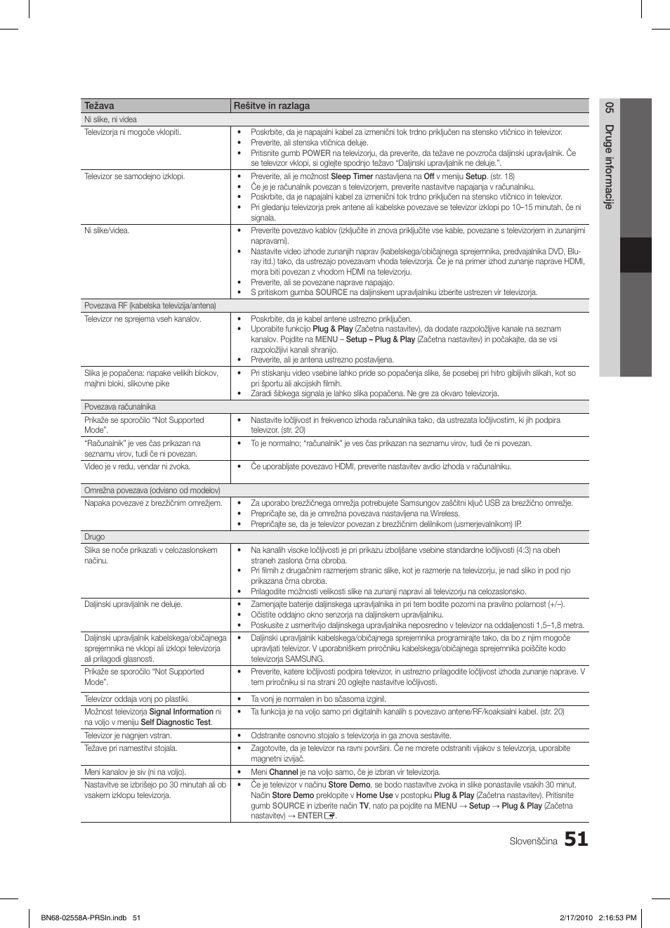 Samsung LE32C652L2W User Manual | Page 267 / 326