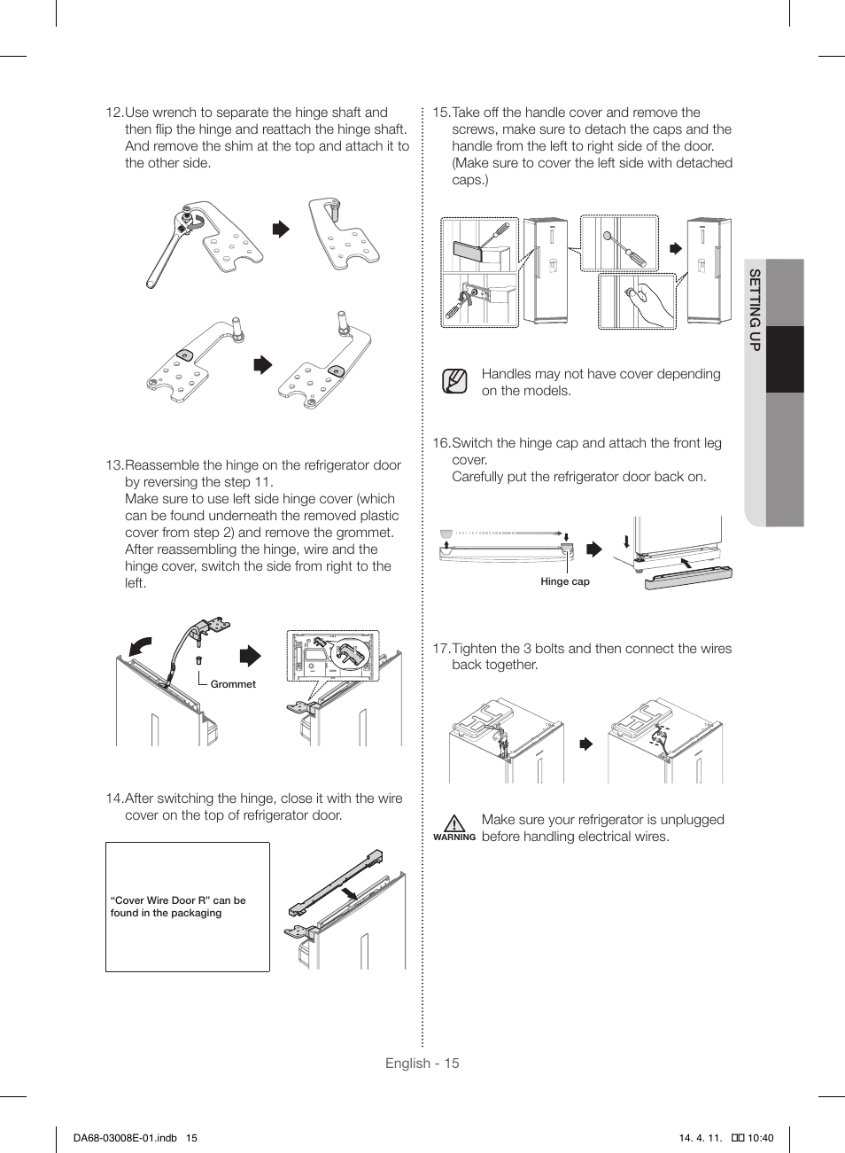 Samsung RR35H6000SS User Manual | Page 15 / 132