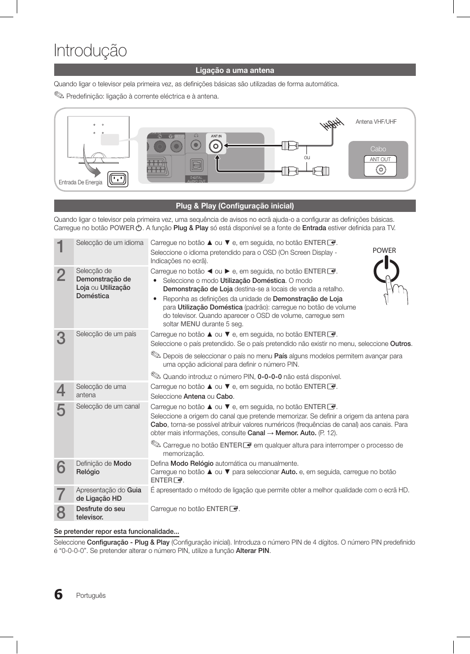 Introdução | Samsung LE19C350D1W User Manual | Page 105 / 200