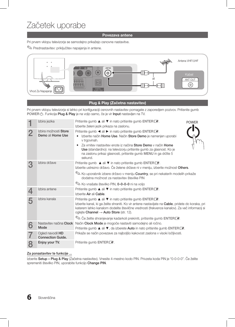 Začetek uporabe | Samsung LE19C350D1W User Manual | Page 138 / 200