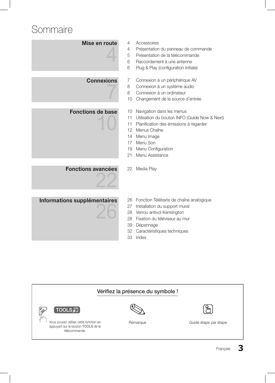 Sommaire | Samsung LE19C350D1W User Manual | Page 36 / 200