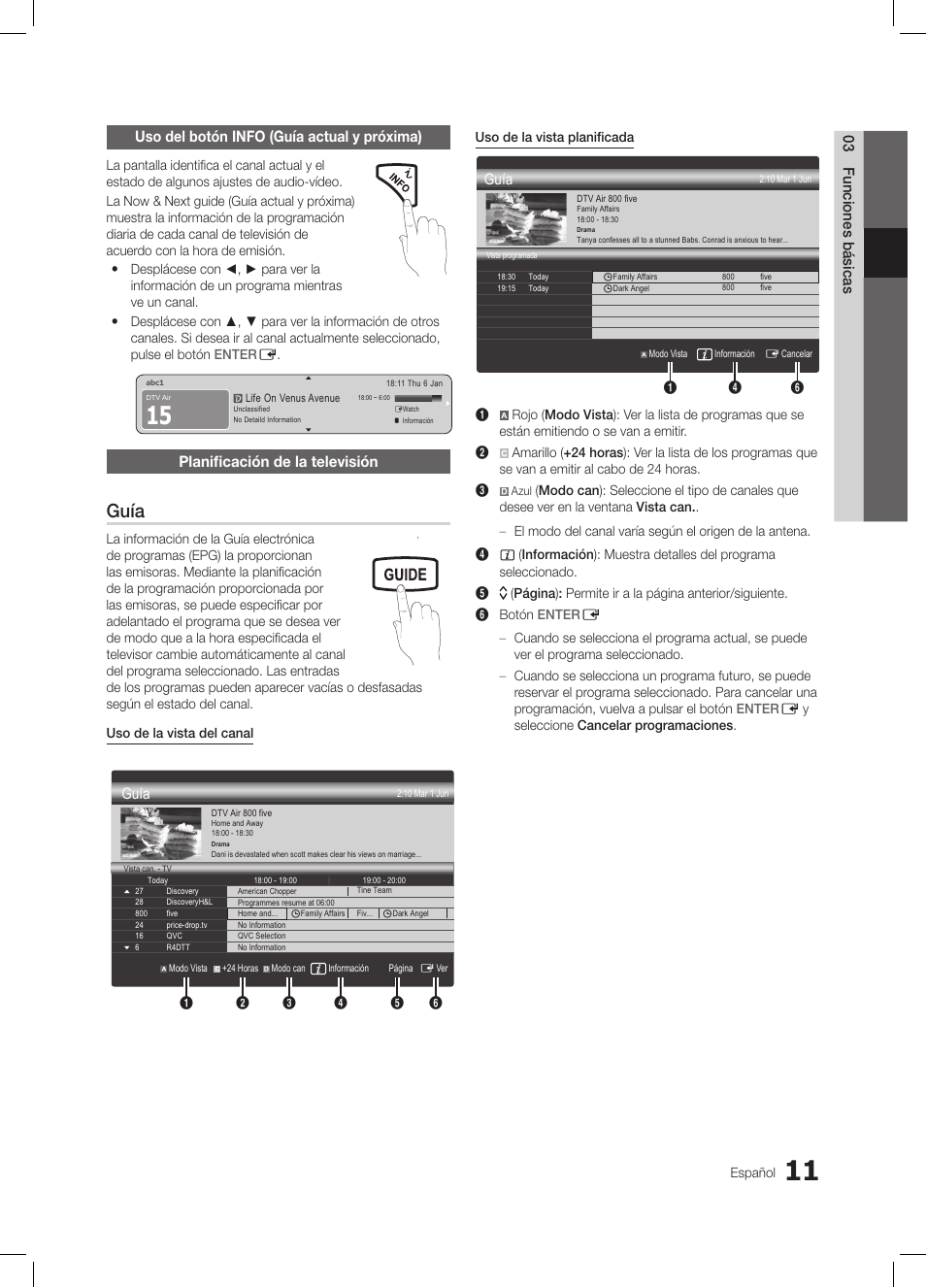 Fav.ch p.mode dual mts, Guía, Media.p | Samsung LE19C350D1W User Manual | Page 77 / 200