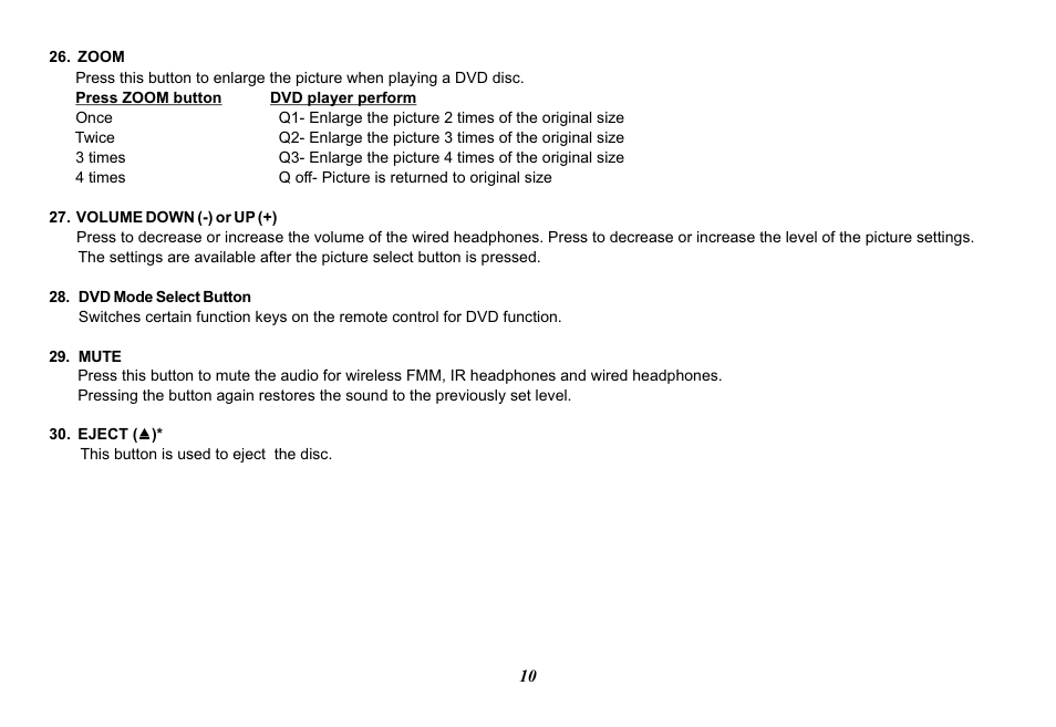 Audiovox VOD129 User Manual | Page 10 / 32