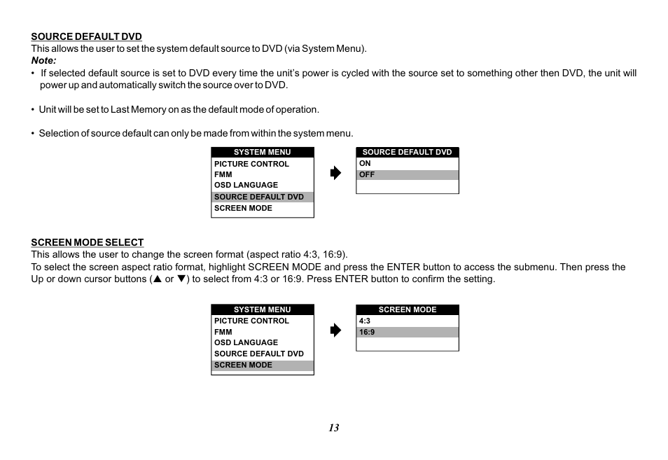 Audiovox VOD129 User Manual | Page 13 / 32