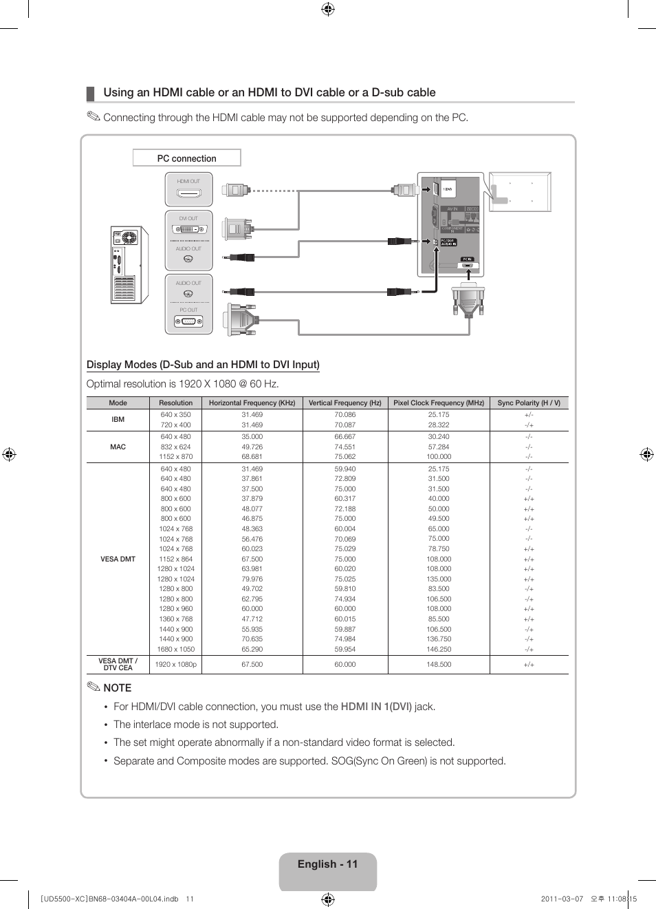 Samsung UE46D5500RW User Manual | Page 11 / 80