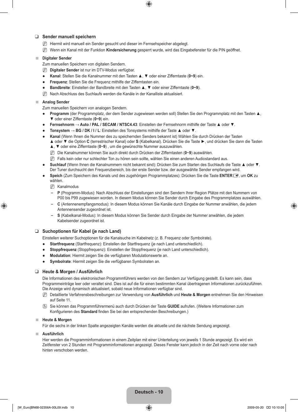 Samsung LE46B620R3W User Manual | Page 104 / 422
