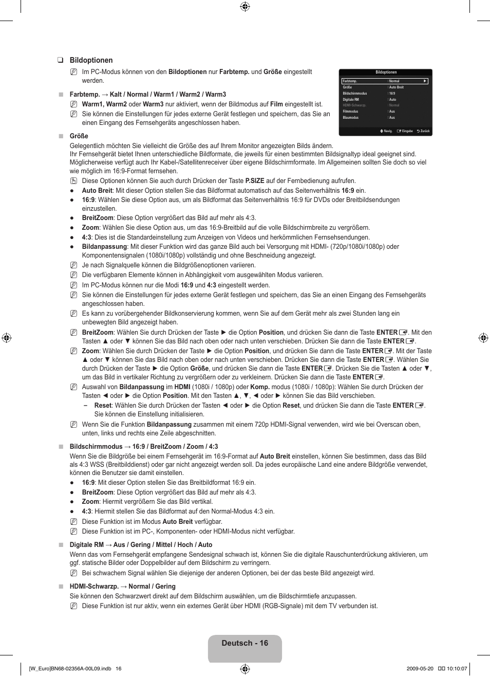 Samsung LE46B620R3W User Manual | Page 110 / 422