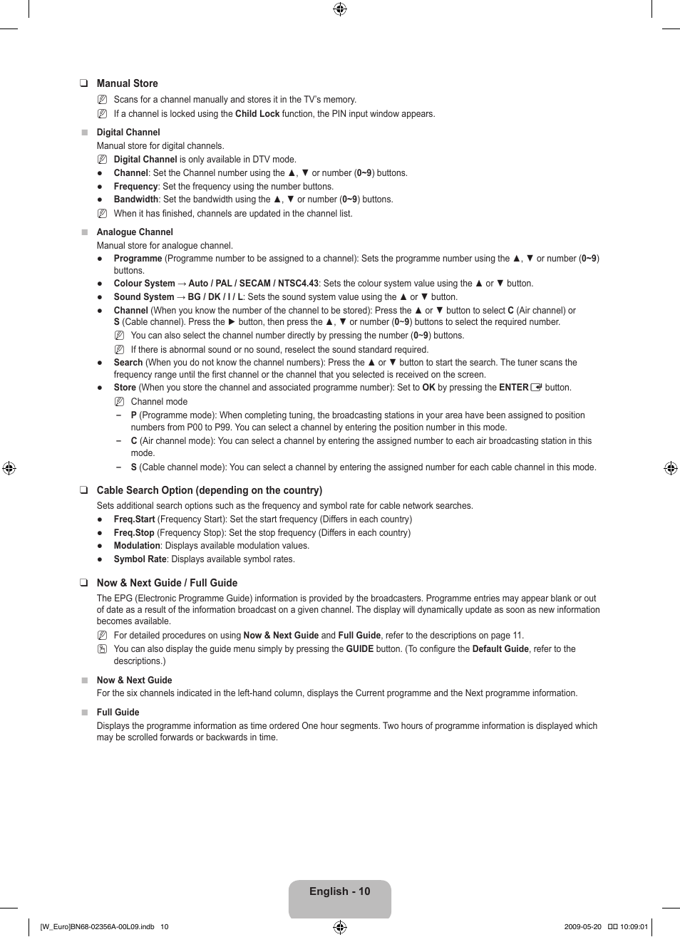 Samsung LE46B620R3W User Manual | Page 12 / 422