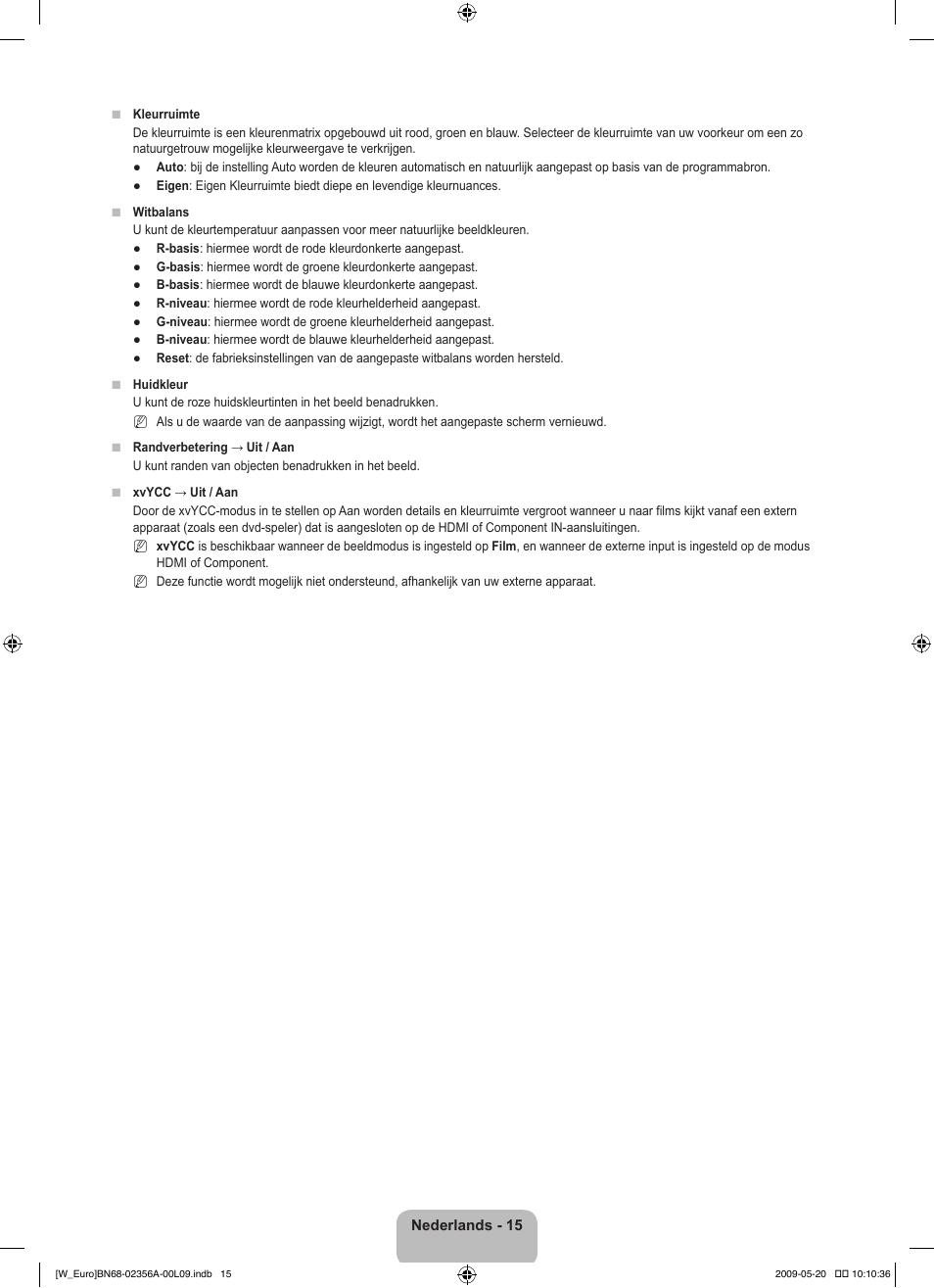 Samsung LE46B620R3W User Manual | Page 155 / 422