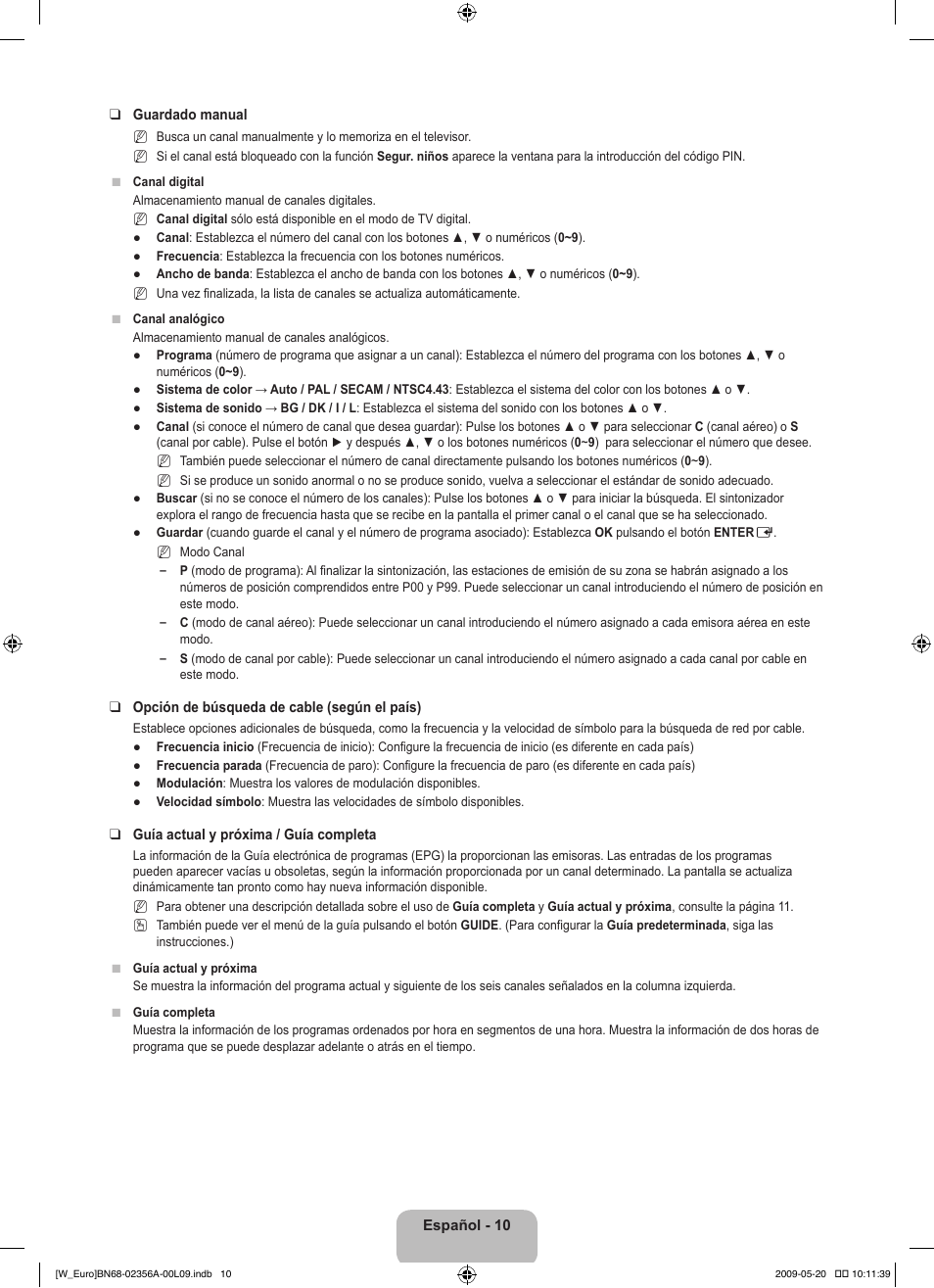 Samsung LE46B620R3W User Manual | Page 242 / 422