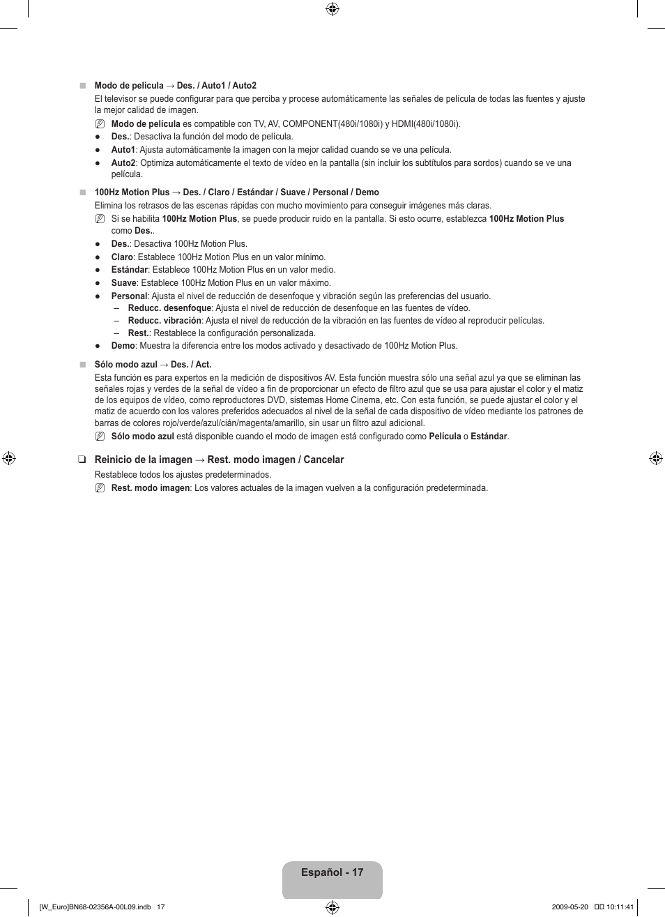 Samsung LE46B620R3W User Manual | Page 249 / 422