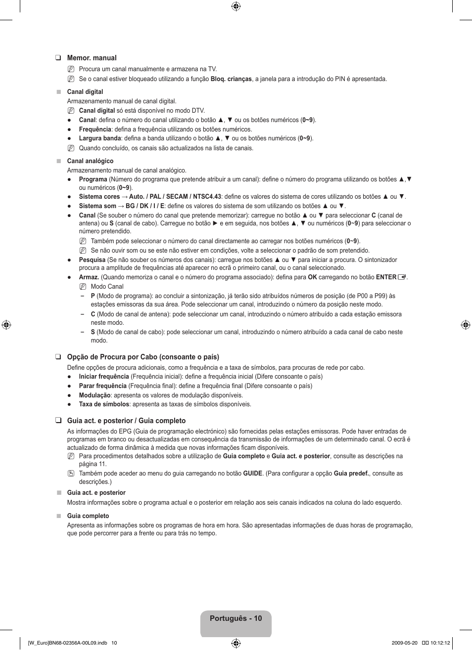 Samsung LE46B620R3W User Manual | Page 288 / 422
