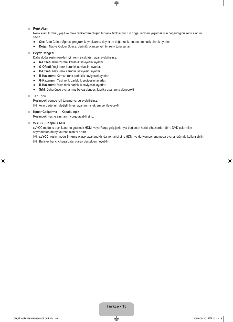 Samsung LE46B620R3W User Manual | Page 385 / 422