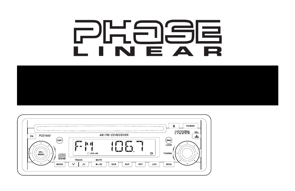 Audiovox Jensen Phase Linear PCD160U User Manual | 48 pages