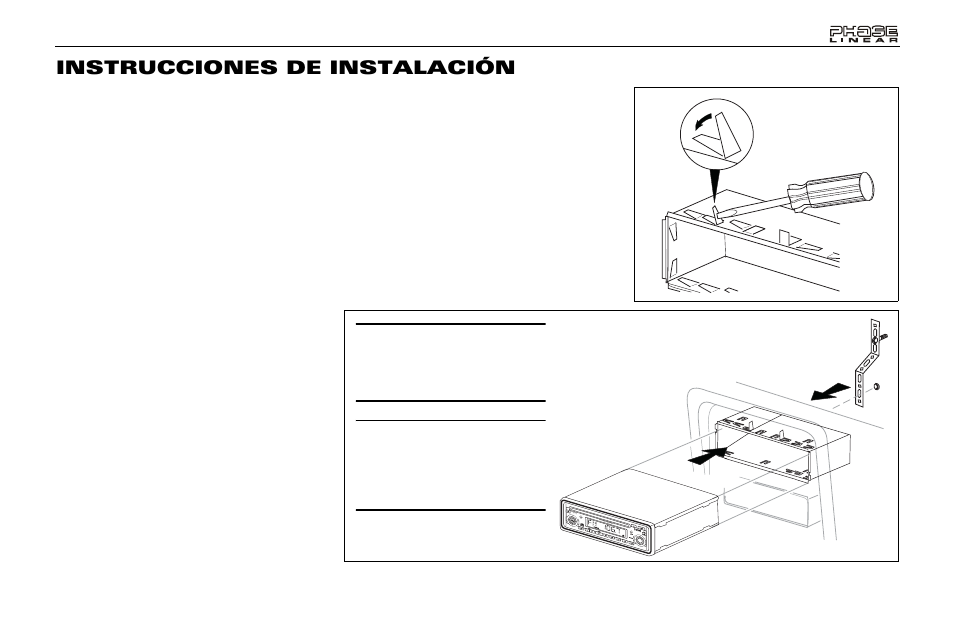 Instrucciones de instalación | Audiovox Jensen Phase Linear PCD160U User Manual | Page 19 / 48