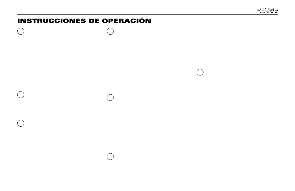 Instrucciones de operación | Audiovox Jensen Phase Linear PCD160U User Manual | Page 25 / 48