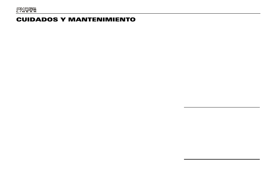 Cuidados y mantenimiento | Audiovox Jensen Phase Linear PCD160U User Manual | Page 30 / 48