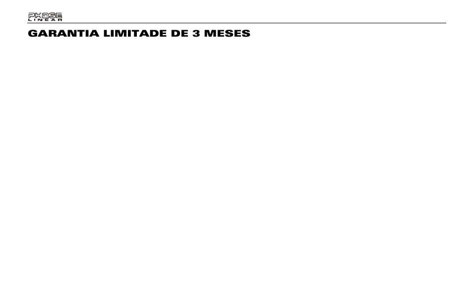 Garantia limitade de 3 meses | Audiovox Jensen Phase Linear PCD160U User Manual | Page 32 / 48