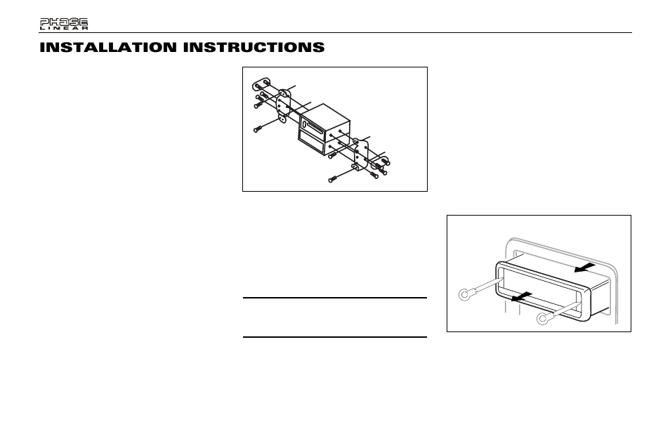 Installation instructions | Audiovox Jensen Phase Linear PCD160U User Manual | Page 4 / 48