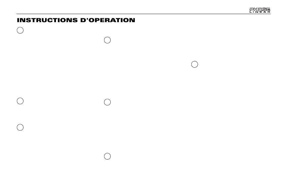Instructions d'operation | Audiovox Jensen Phase Linear PCD160U User Manual | Page 41 / 48