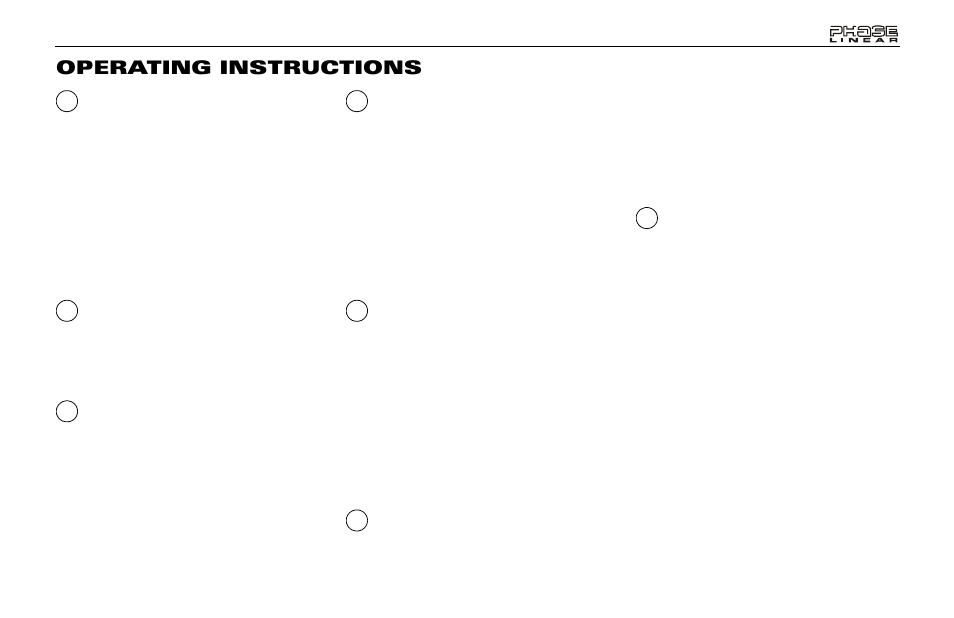 Operating instructions | Audiovox Jensen Phase Linear PCD160U User Manual | Page 9 / 48