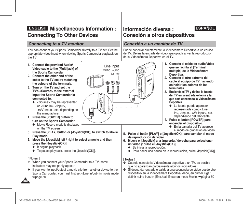 Samsung VP-X300 User Manual | Page 100 / 117