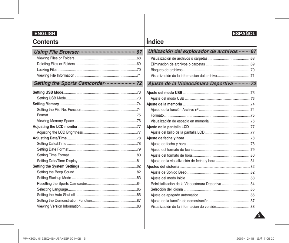 Samsung VP-X300 User Manual | Page 5 / 117