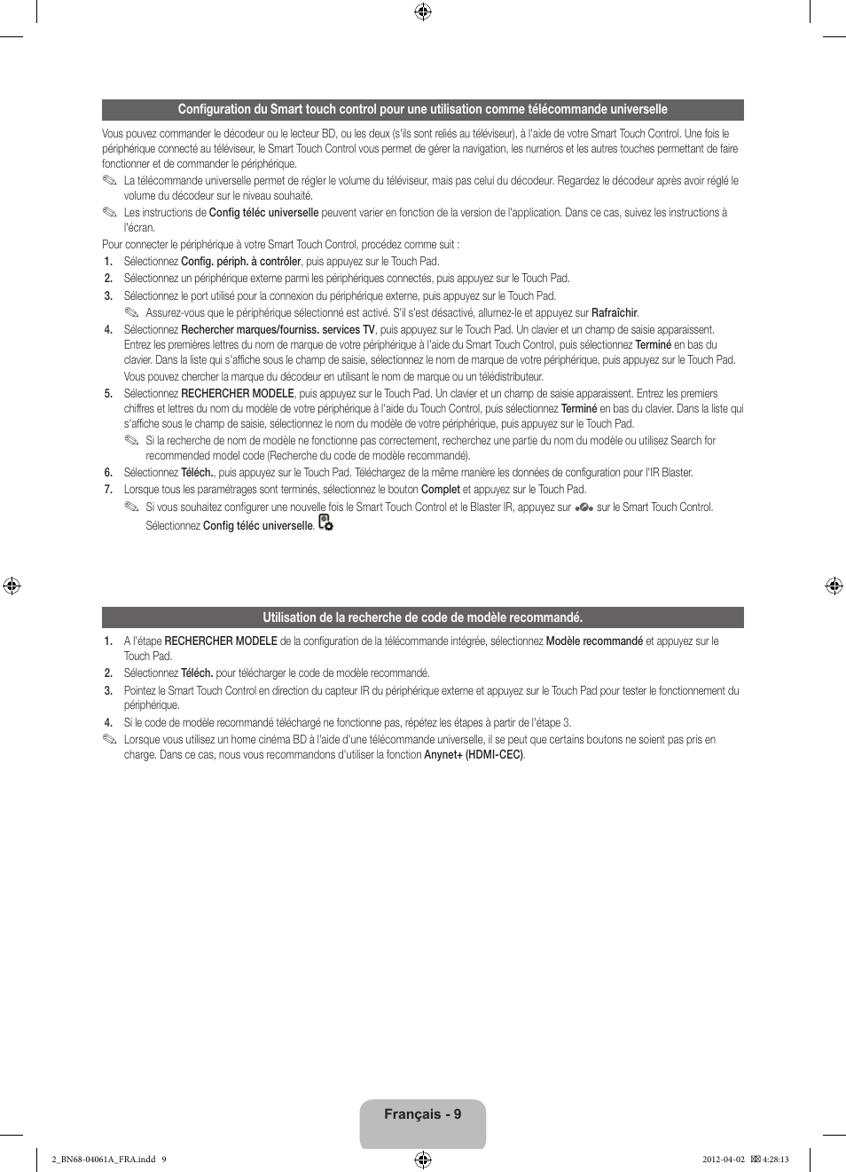 Samsung UE46ES8000S User Manual | Page 32 / 93