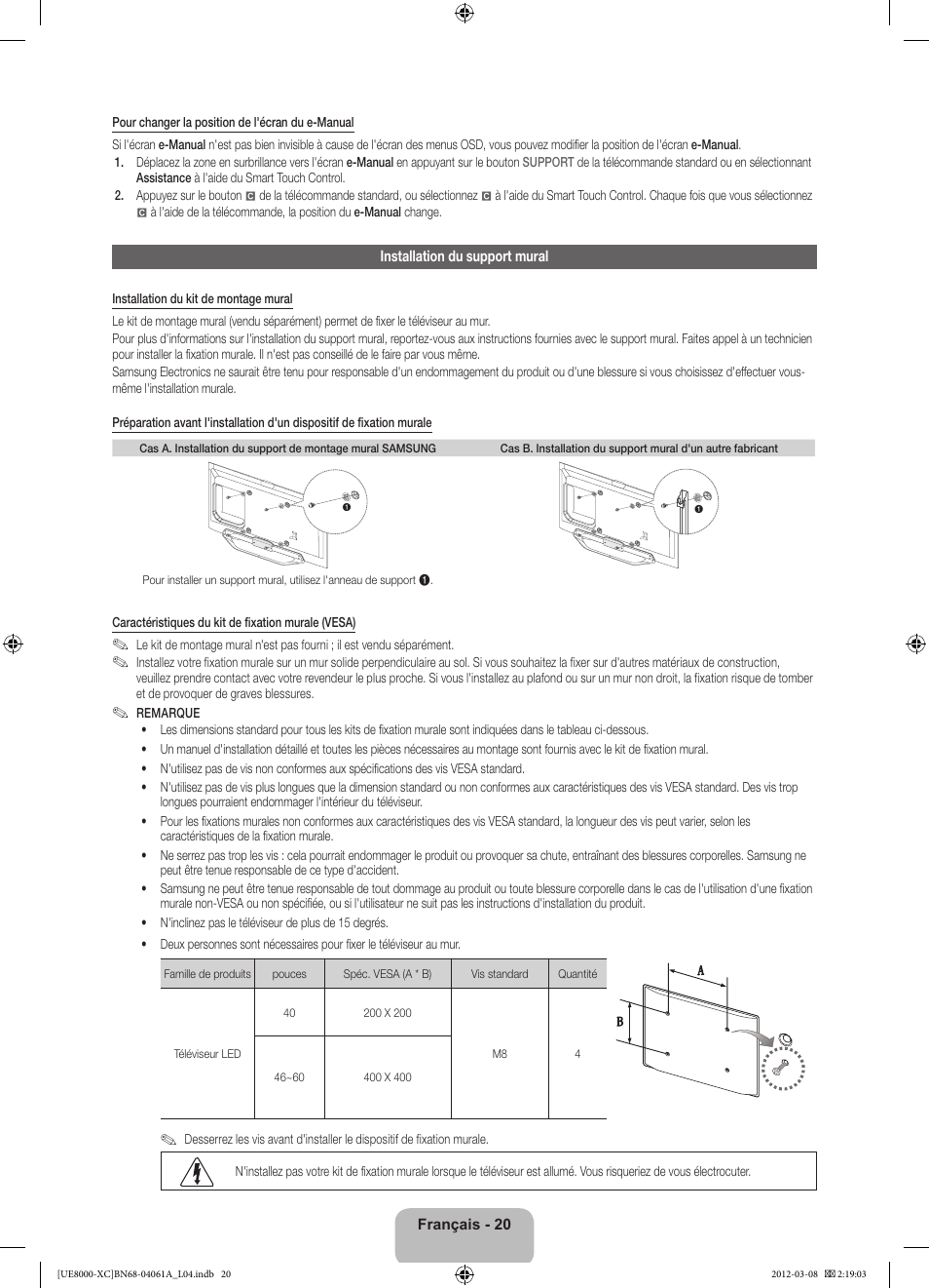 Samsung UE46ES8000S User Manual | Page 43 / 93