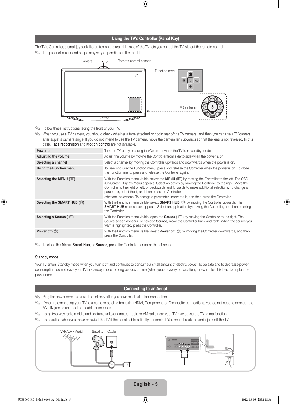 Samsung UE46ES8000S User Manual | Page 5 / 93