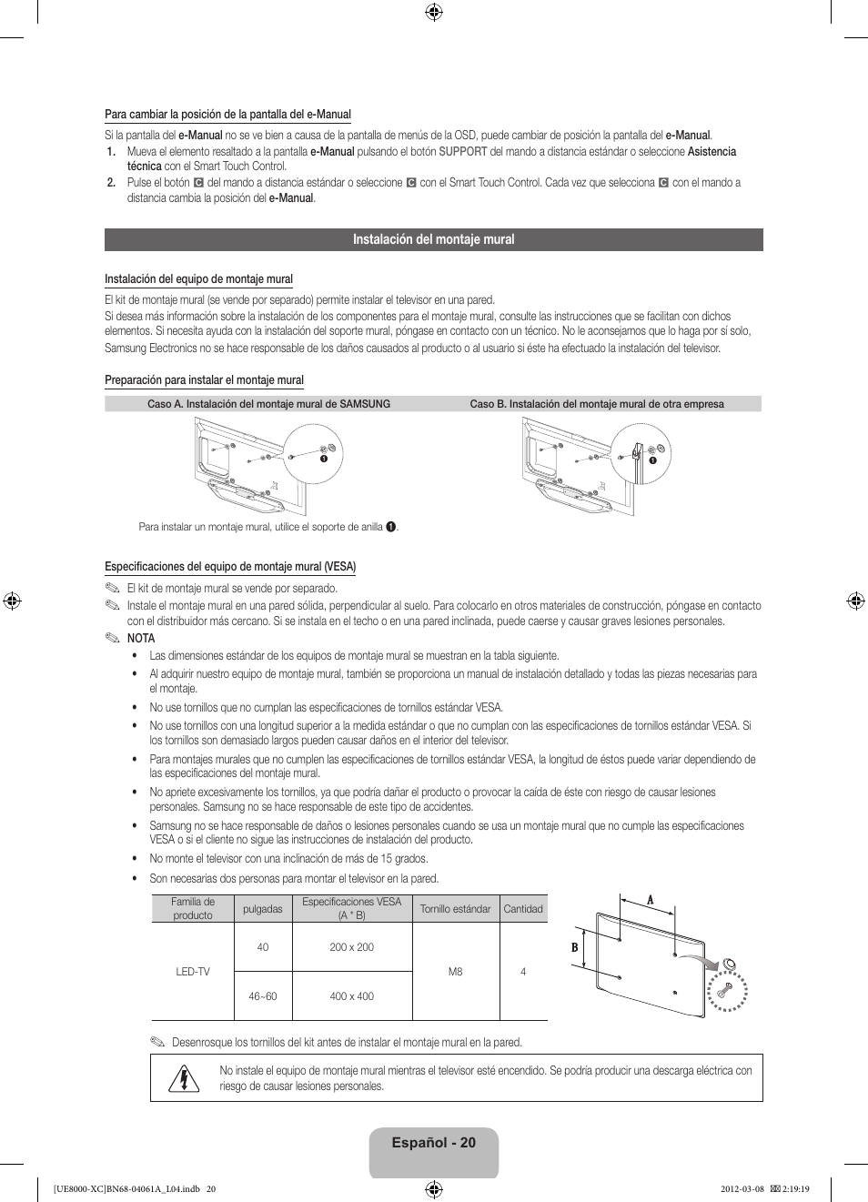 Samsung UE46ES8000S User Manual | Page 66 / 93