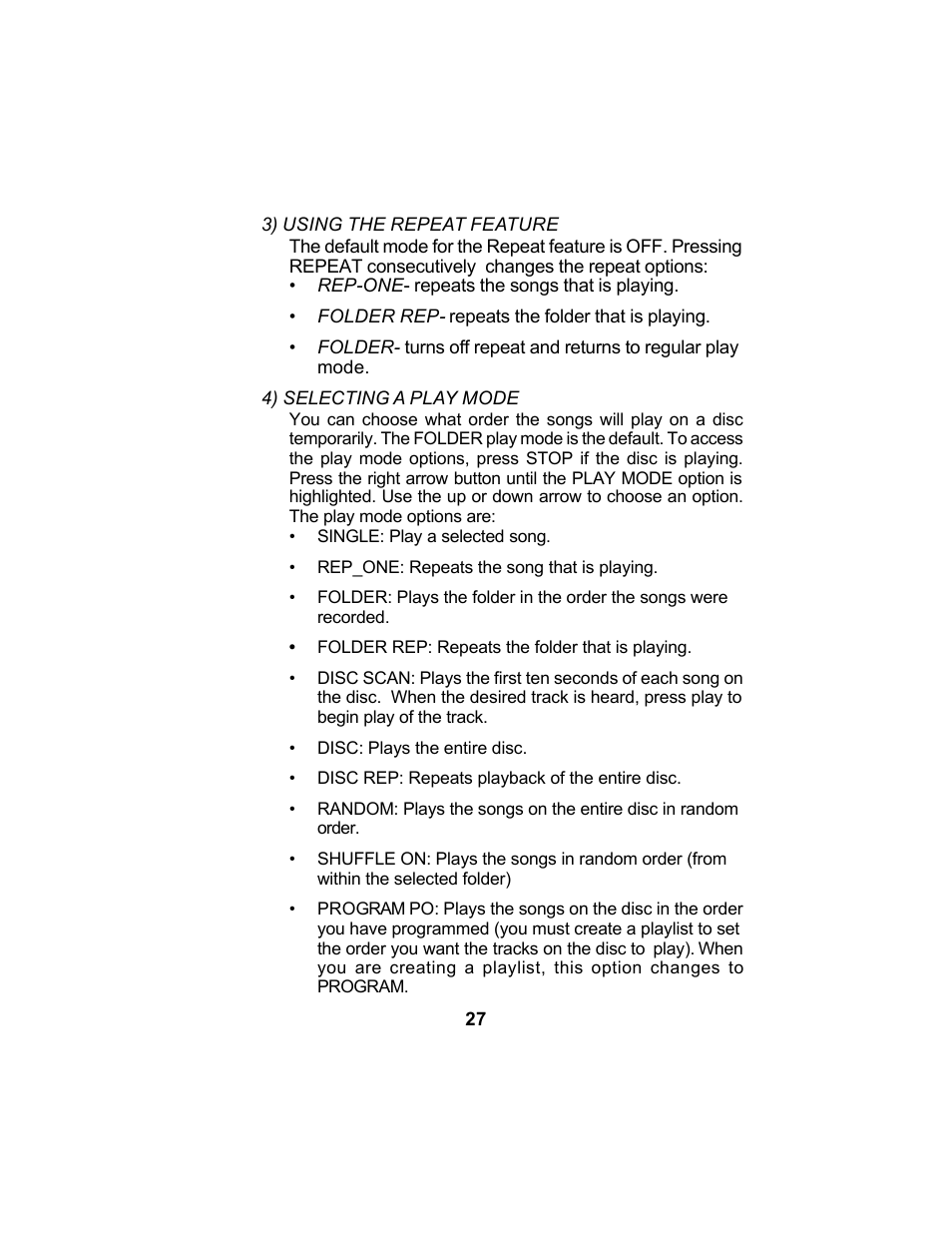 Audiovox VBP5000 User Manual | Page 30 / 44