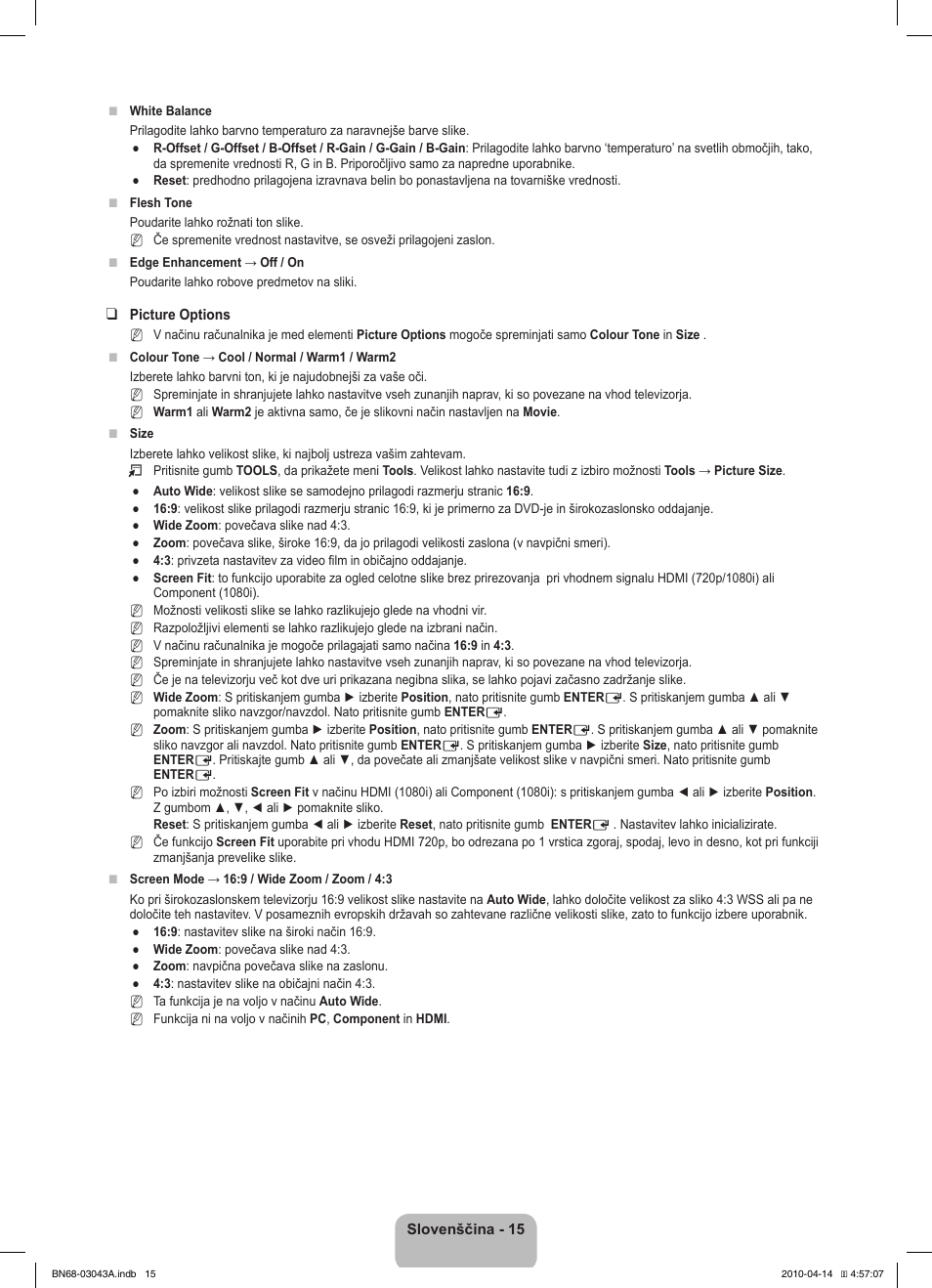 Samsung LE19C451E2W User Manual | Page 153 / 214