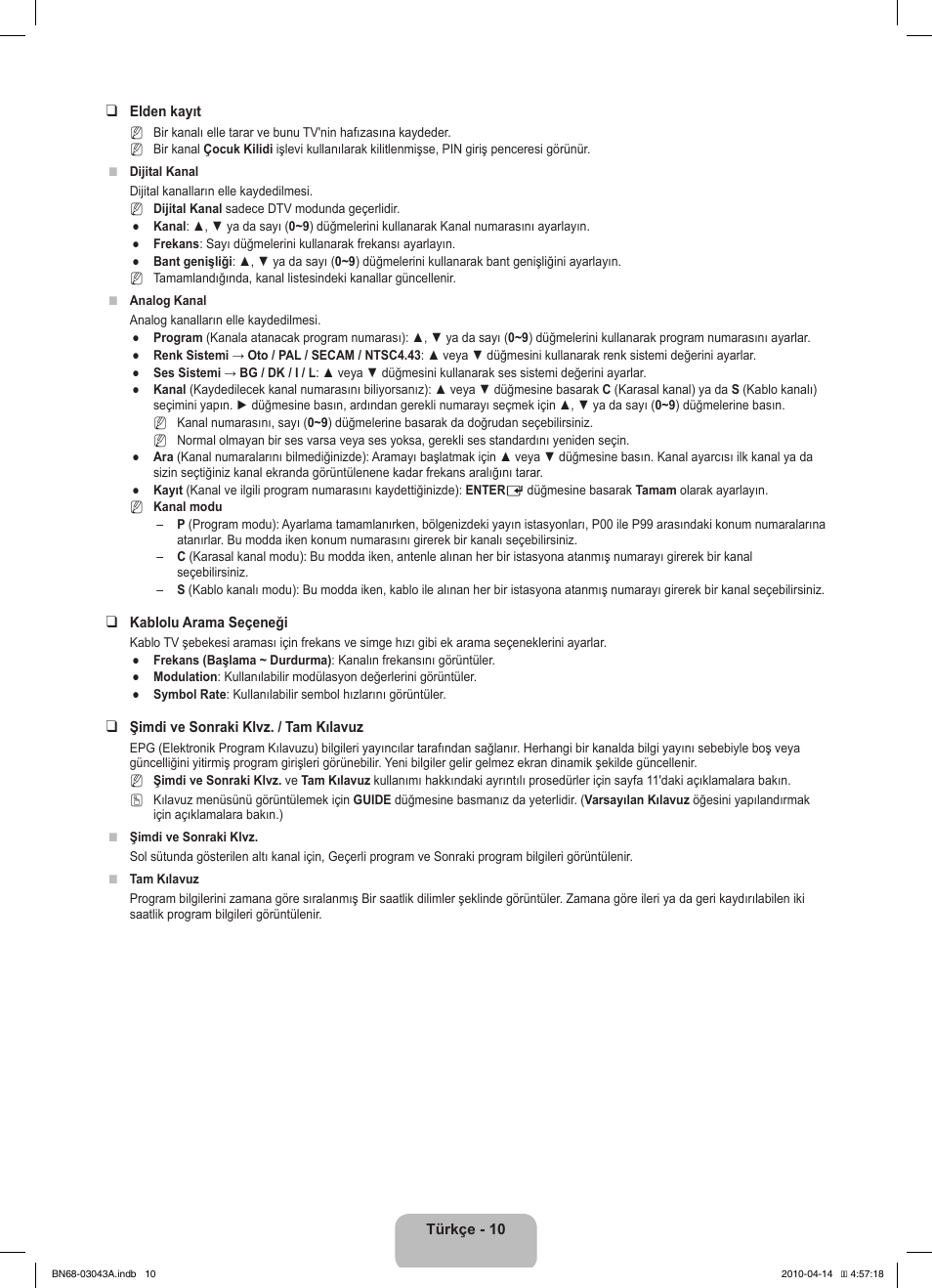 Samsung LE19C451E2W User Manual | Page 182 / 214