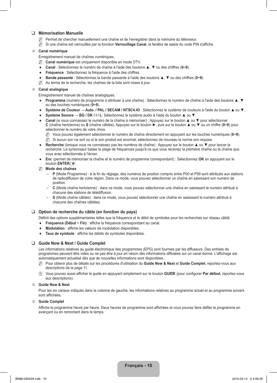 Samsung LE19C451E2W User Manual | Page 46 / 214