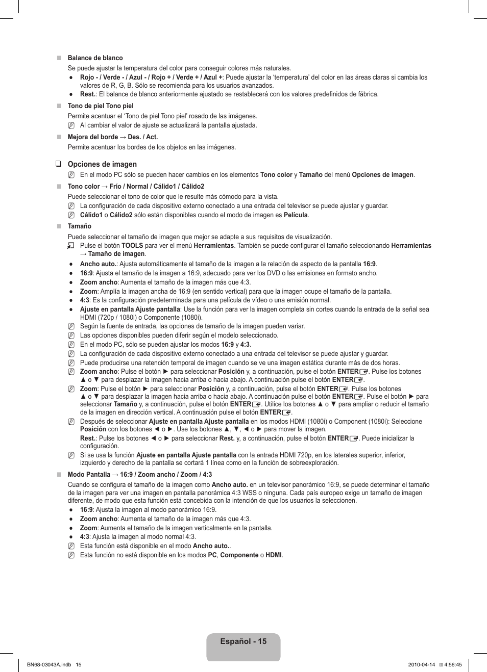 Samsung LE19C451E2W User Manual | Page 85 / 214