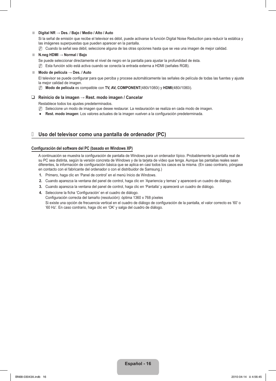 Samsung LE19C451E2W User Manual | Page 86 / 214