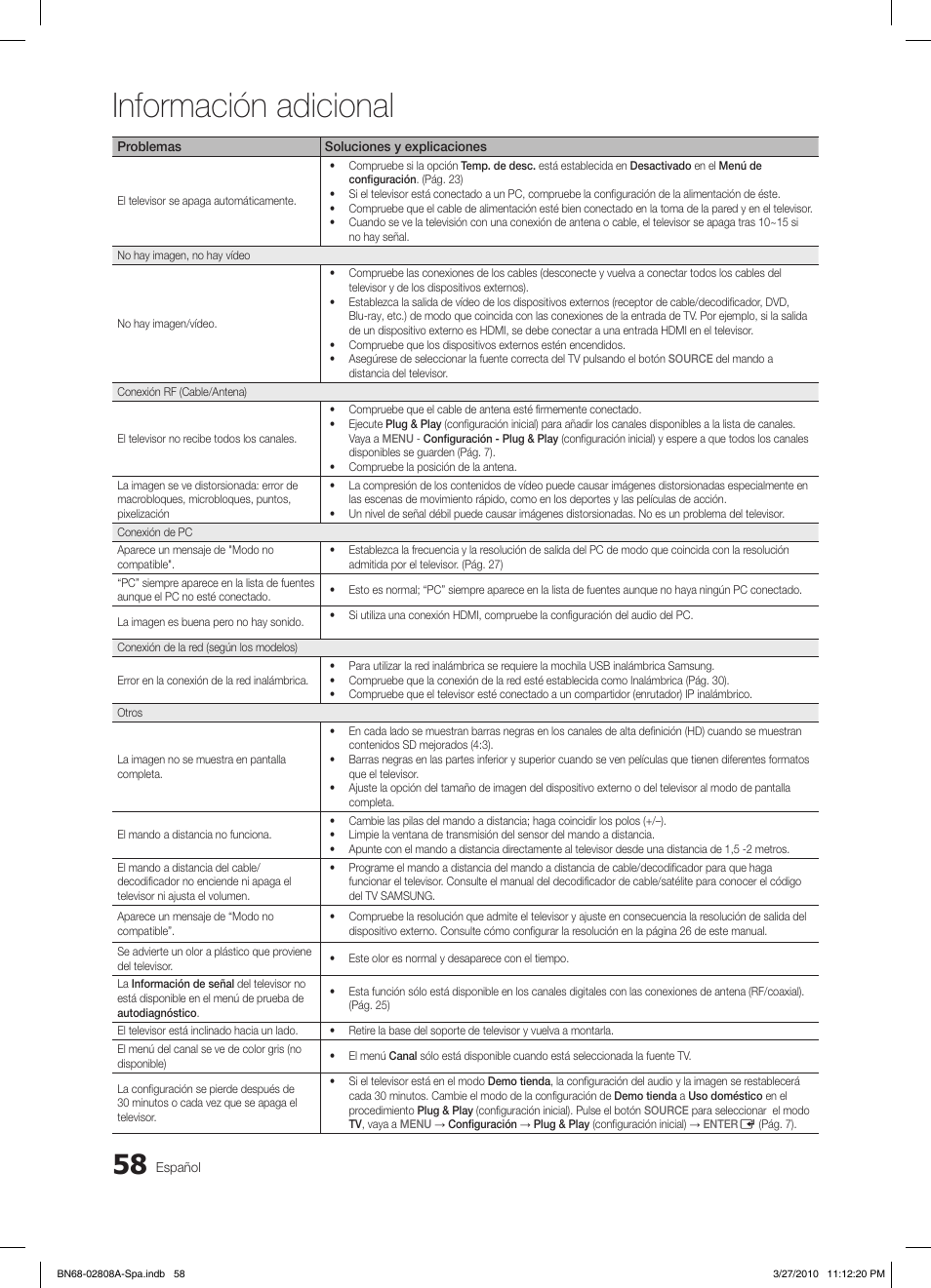 Información adicional | Samsung LE46C750R2W User Manual | Page 180 / 368