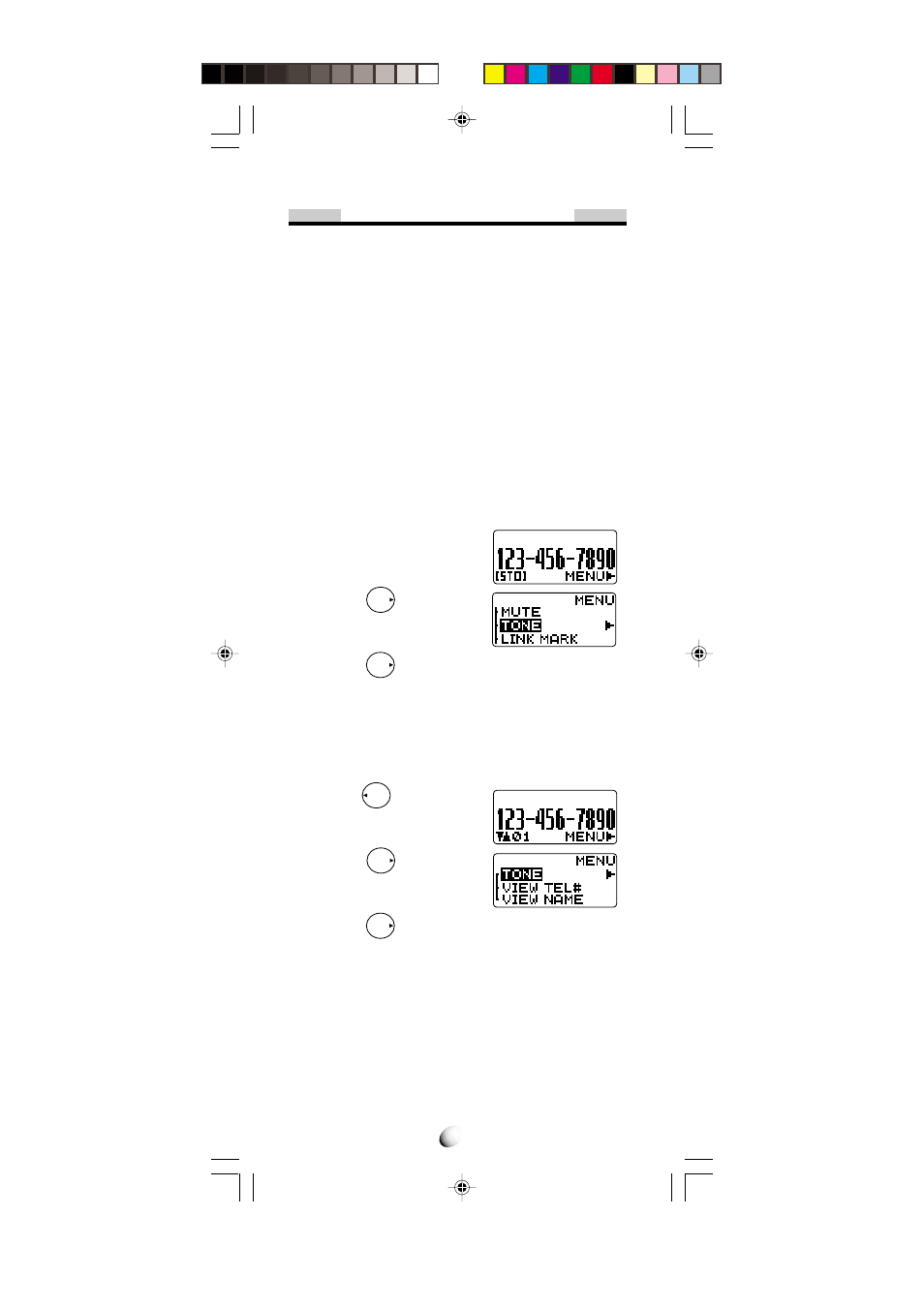 End to end signaling, Touch tone™ from display | Audiovox CDM-4000 User Manual | Page 22 / 79