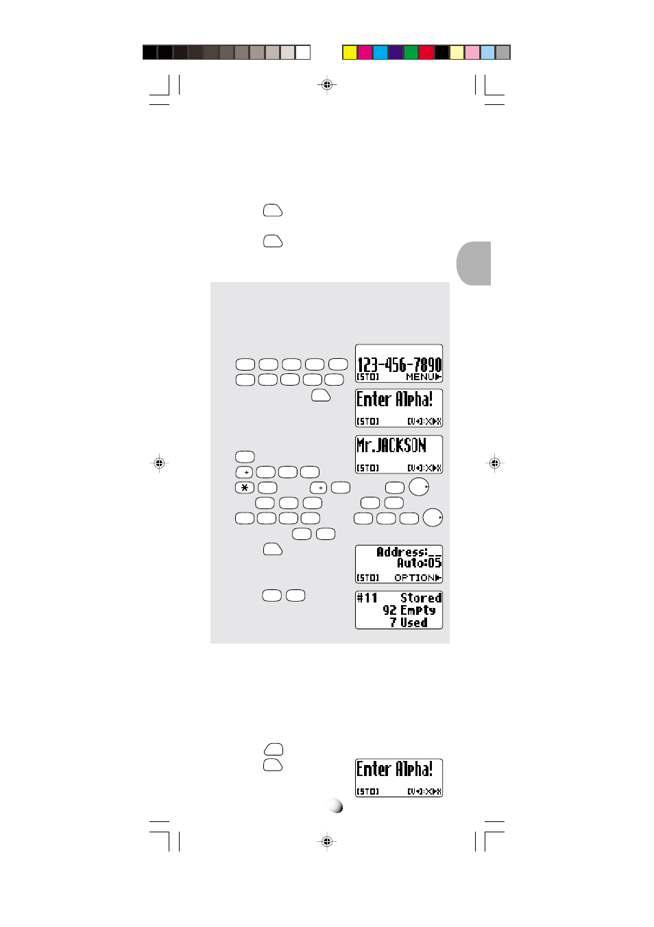 Alpha mode | Audiovox CDM-4000 User Manual | Page 27 / 79