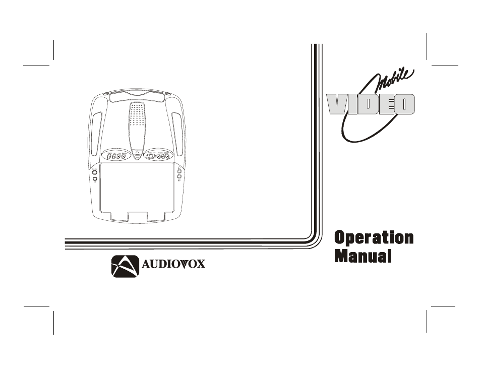 Audiovox VOD1021 User Manual | 28 pages