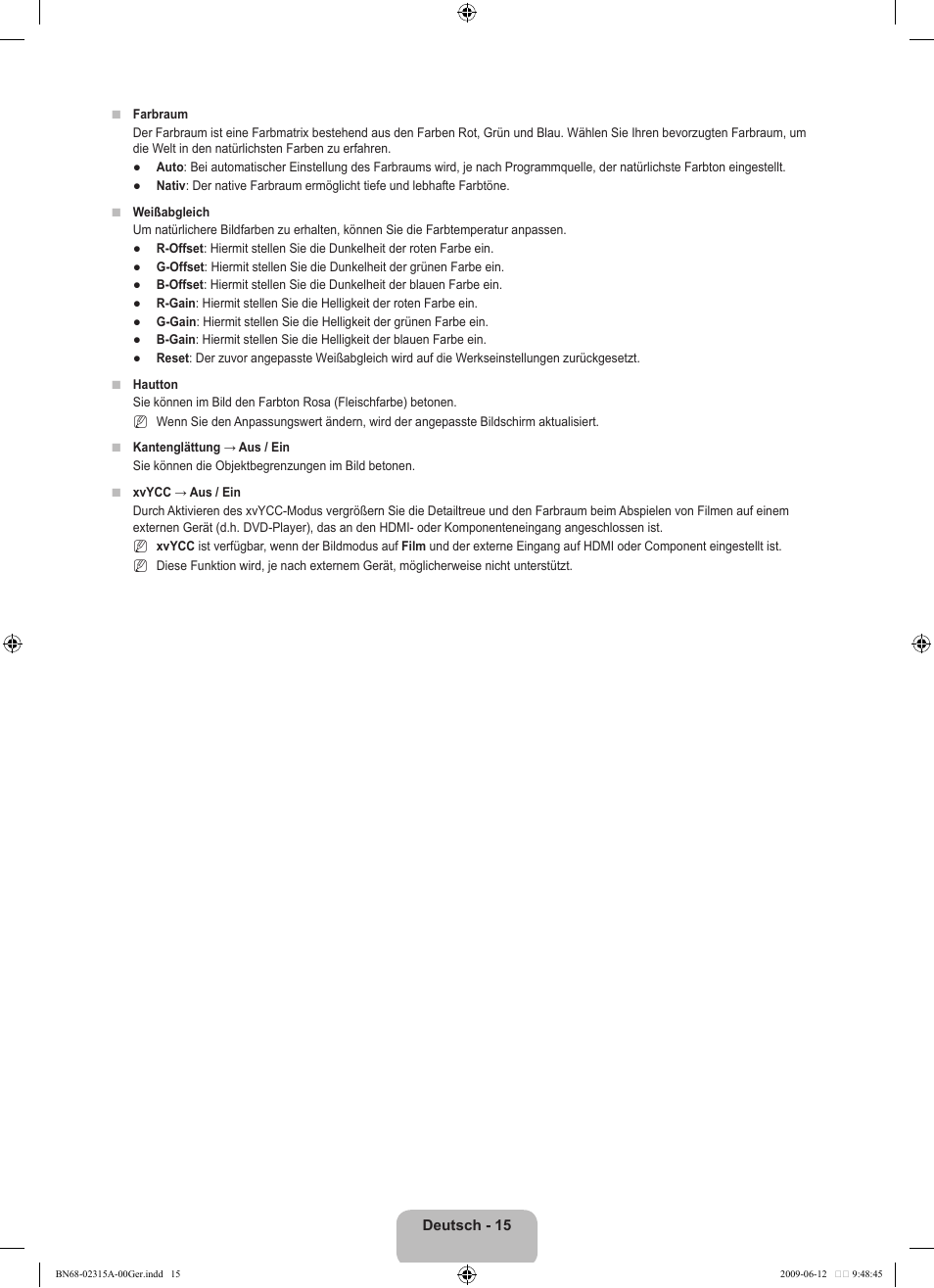 Samsung LE32B553M3W User Manual | Page 109 / 422